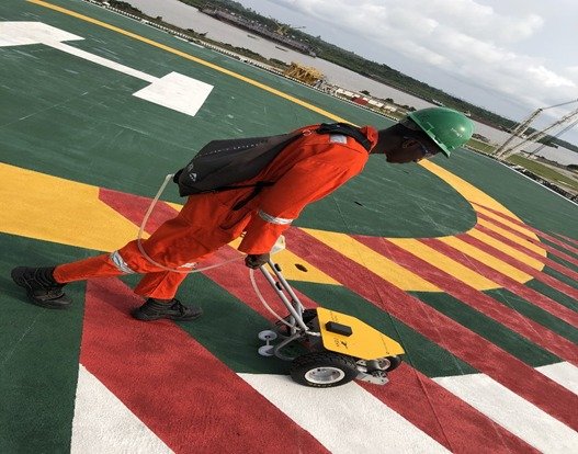 Offshore Vessel Helipad Marking