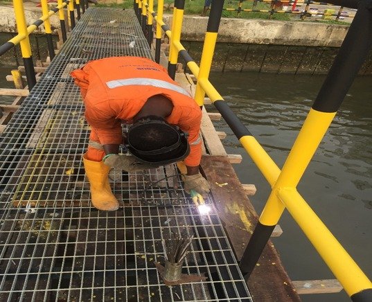 Jetty Structural Welding